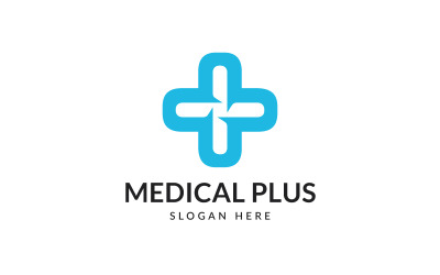 Lékařské Plus Vektorové Logo Design