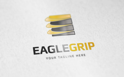 Logo Eagle Grip lub logo litery E lub logo Claw