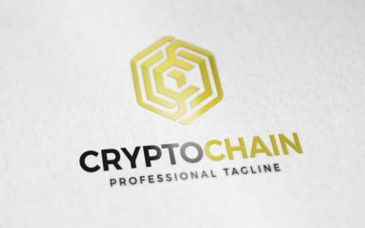 Logotipo de la cadena criptográfica o logotipo de la letra C