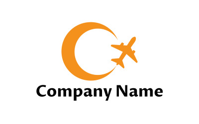 Modelo de design de logotipo expresso de companhia aérea pronto para uso