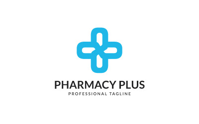 Pharmacy Plus Logo Vector Design