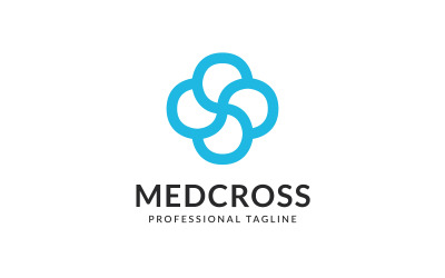 Šablona návrhu vektorového loga Medcross
