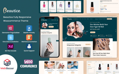 Skönhet - Skönhet och kosmetika WooCommerce-tema