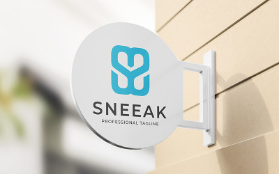 Sneeak - Design criativo de logotipo com a letra S