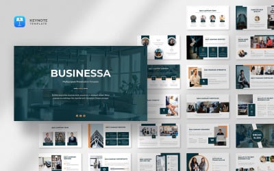 Businessa – багатоцільовий бізнес-шаблон Keynote