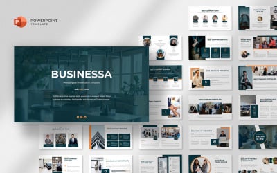 Businessa – багатоцільовий бізнес-шаблон Powerpoint