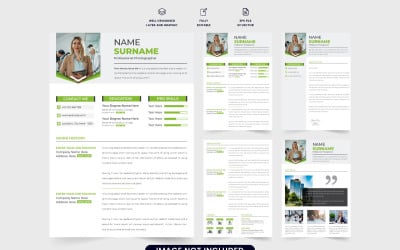 Employment Resume and CV Template Vector