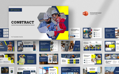 Kontrakt - Bygg &amp;amp; Engineering Powerpoint-mall