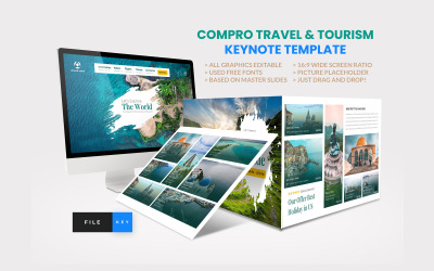 Perfil de la empresa Plantilla de presentación de viajes y turismo