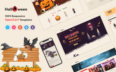Plantilla OpenCart para festivales de Halloween