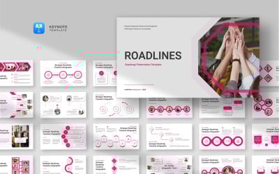 Roadlines - Projekt-Roadmap-Keynote-Vorlage