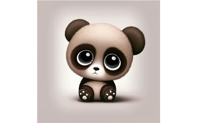 Anil Gwyn Panda Illustration vektor