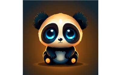 Arnau Vibius Panda Illustration Vector