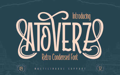 Atoverz – Retro Condensed Font