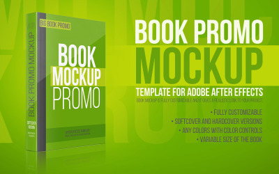 Book Mockup Promo Opener After Effects Template