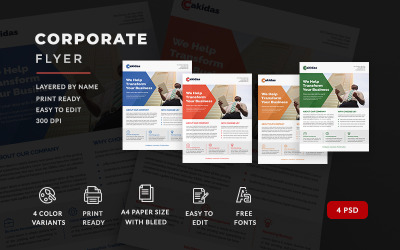 Cakidas- zakelijke zakelijke flyer