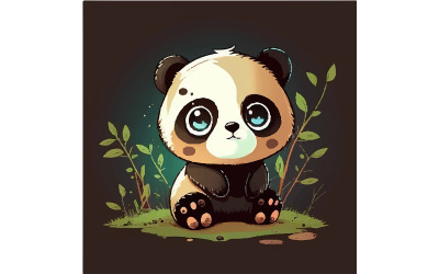 Carlito Aditya Panda Illustration vektor