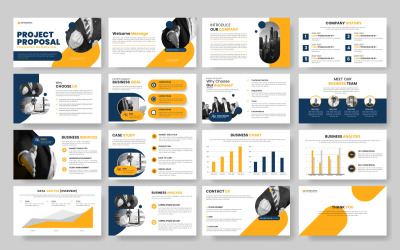 Conception de modèle de diapositives de présentation d&amp;#39;entreprise Conception de modèle d&amp;#39;idée d&amp;#39;entreprise minimaliste