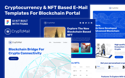 Kit de interfaz de usuario de boletines de Crypto Mail | figma