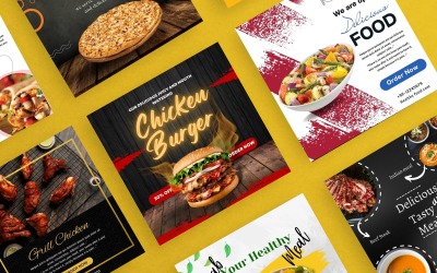 20 plantillas de publicaciones de comida en Instagram