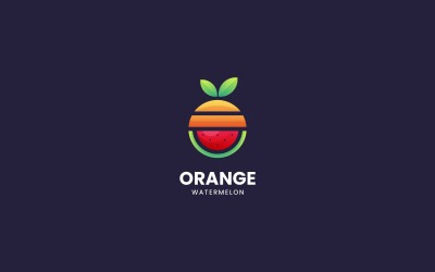 Turuncu Karpuz Gradyan Logosu