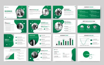 Vector  business  presentation slides template design minimalist business template design