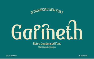 Gafineth – Serif Klasik Modernizm Yazı Tipi