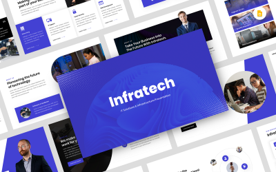 Infratech - Google-Folienvorlage für IT-Lösungen und Infrastruktur
