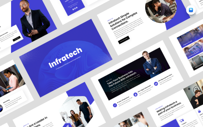 Infratech — szablon prezentacji dotyczącej rozwiązań IT i infrastruktury