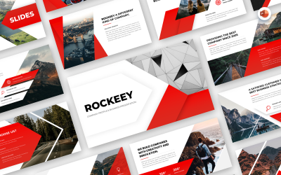 Rockeey - Bedrijfsprofiel &amp;amp; zakelijke PowerPoint-sjabloon