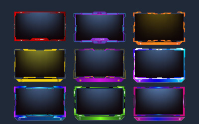 Šablona překryvného panelu herní obrazovky