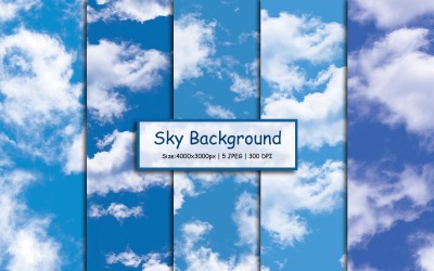 Weiße Wolken Hintergrund des blauen Himmels mit schöner Wolke und Sonnenschein