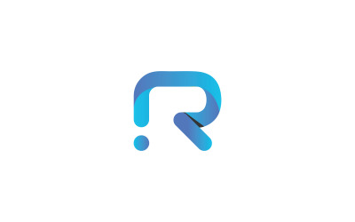 Bokstaven R-logotyp, Modern Letter-logotyp, R-bokstavslogotypmall