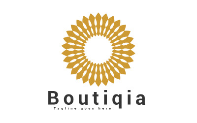 Boutique line art luxe logo ontwerp