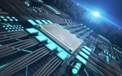 CPU 3D Technology Logo Intro