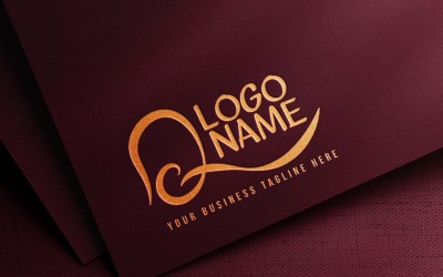 Diseño de logotipo creativo de letra Q ondeante moderno - IDENTIDAD DE MARCA
