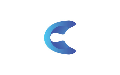 Логотип букви C, логотип чату C, шаблон логотипу сучасної букви, літера C