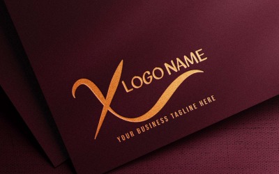 Modern Waving X Letter Creative Logo Design - VARUMÄRKESIDENTITET