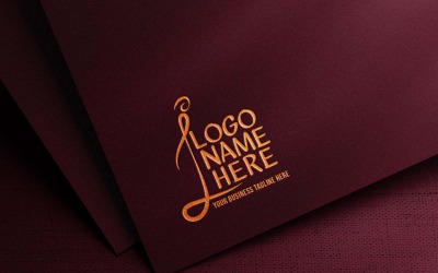 Modernes winkendes I-Buchstaben-kreatives Logo-Design - MARKENIDENTITÄT
