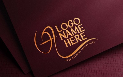 Modernes winkendes kreatives Logo-Design eines Buchstabens - MARKENIDENTITÄT