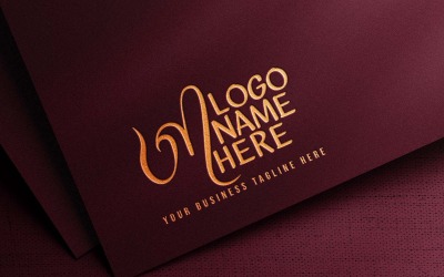 Modernes, winkendes M-Buchstaben-kreatives Logo-Design - MARKENIDENTITÄT