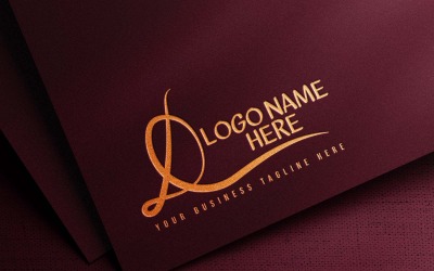 Nowoczesna falująca litera D Kreatywne projektowanie logo - tożsamość marki