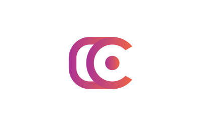 Písmeno C Logo, Logo fotoaparátu, Šablona loga fotoaparátu Písmeno C