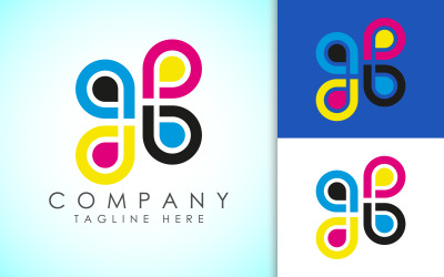 Digitaldruck-Logo-Design-Vorlage