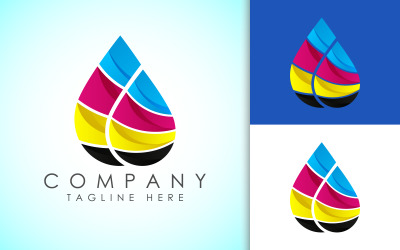 Modello di progettazione del logo per la stampa digitale4