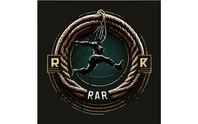 Roibeárd hoppa logotyp Illustration vektor