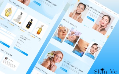 Skin Ve UI-Vorlage – UI Adobe XD