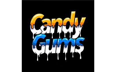 Vector de ilustración de gomas de caramelo
