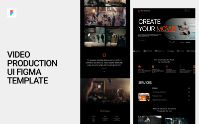 Video Prodüksiyon Kullanıcı Arayüzü Figma Şablonu