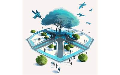 Blessing Gray Painted Crossroads avec beaucoup d&amp;#39;illustrations électriques